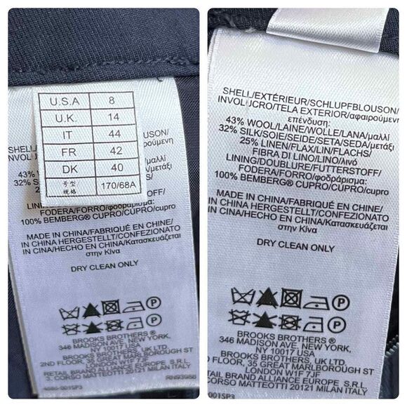 Brooks Brothers Pro Sport Navy Blue Pleated Mini Skirt Size 8/M - Picture 7 of 8